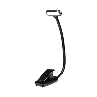 Image de Infitronic Lampe de pupitre rechargeable à 9 LED piano lecture Intensité variable 3 modes couleur (noir)