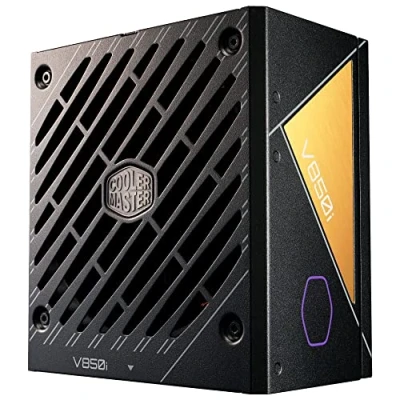 Image de Cooler Master V850 Gold i Multi PSU, Prise EU 850W 80 PLUS Gold, 100% Modulaire, Semi Numérique, Supporte ATX 3.0, Ventilateur 135mm Silencieux, Mode Smart Thermal Control, MasterPlus+, Garantie 10ans
