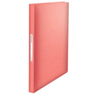 Image de Esselte Porte vues A4 avec 80 Pochettes, Capacité 160 Feuilles, Rangement &amp; Présentation de Documents, Maison / Bureau, Motif Texturé, Gamme Colour&#039;Breeze, Corail, 628445