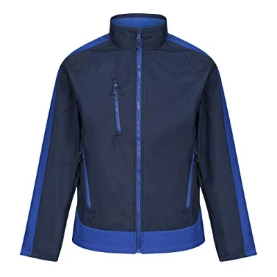 Image de Regatta Veste Softshell Imprimable Homme Imperméable et Membranée Contrast Soft Shell Navy/New Royal FR: XS (Taille Fabricant: XS)