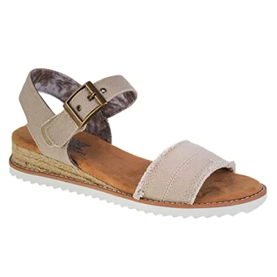 Image de Skechers Desert KISS Adobe Sandales compensées, Femme, Taille: 38.5, Lila Textile