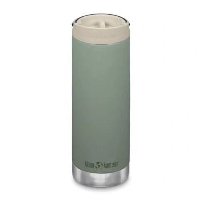 Image de Klean Kanteen Unisexe TKWide 400 ml (avec couvercle café) couleur verte