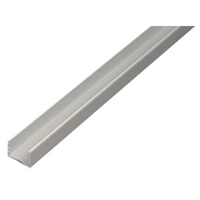 Image de Alberts 030920 Profilé en U à autoserrage Aluminium anodisé, couleur argent 1000 x 24,6 24 mm