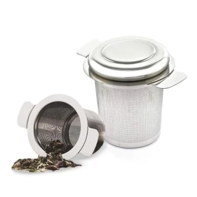 Image de VAHDAM, Infuseur À Thé Classique Tasse En Vrac Acier Inoxydable 18/8 Diffuseur De