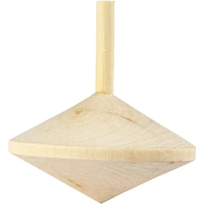 Image de Toupie en bois réf 412410 mixte enfant beige a partir de 5 ans
