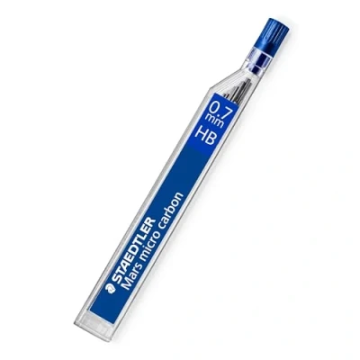 Image de Staedtler Mars Micro Carbon 250 Etui 12 Mines Graphite 0,7 mm HB