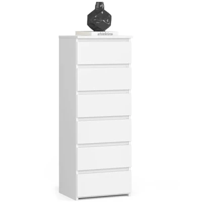 Image de AKORD Commode Tiroirs roulants Fonctionnel Idéal en Set Robuste Design Universel Blanc