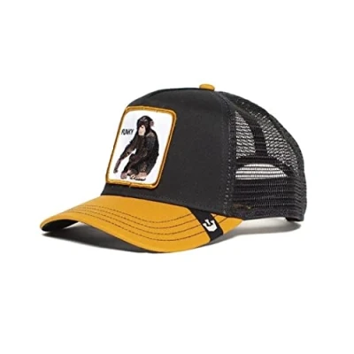 Image de Goorin Bros. The Funky Monkey Black A Frame Adjustable Trucker Cap One Size