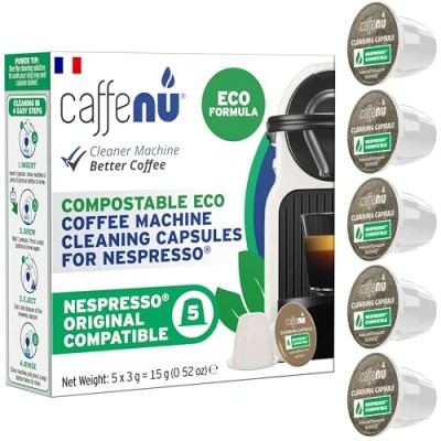 Image de Caffenu Capsules de nettoyage Nespresso Eco Pour un café savoureux À combiner avec le kit détartrant Complétez votre Barista