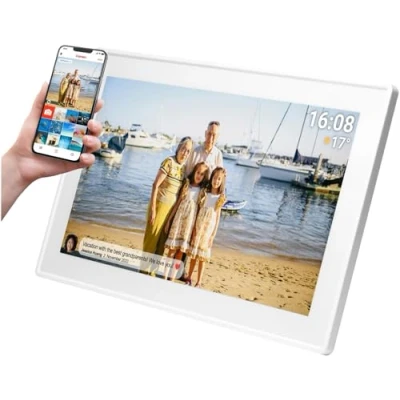 Image de Cadre Photo Numérique DENVER PFF 1515W Écran Tactile IPS Full HD 15,6&quot; Wi Fi Logiciel FRAMEO
