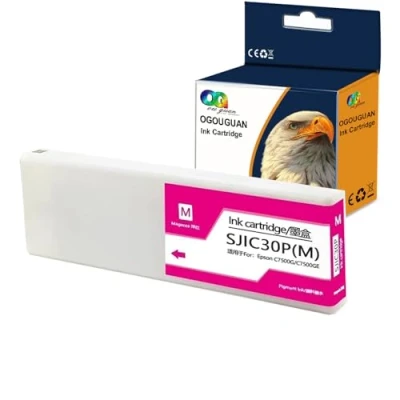 Image de CAIDI SJIC30P Cartouche d&#039;encre Remplacement pour Epson Compatible avec ColorWorks TM C7500G C7500GE Cartucce d&#039;inchiostro (1 Magenta)