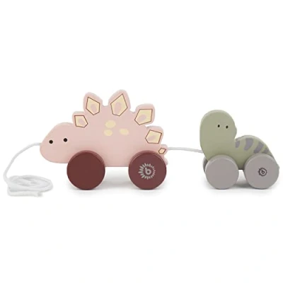 Image de Bieco Jouet en Bois à Tirer À partir de 1 an Adorable Animal pour bébé Dinosaures Jeux a Bebe Jouets