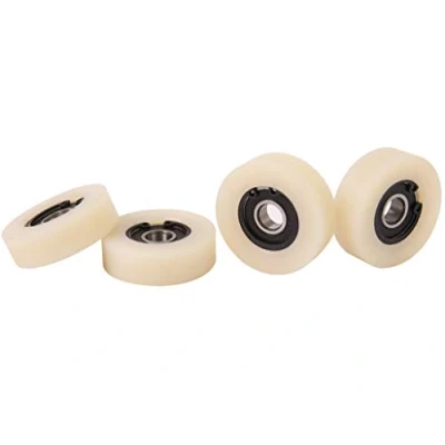 Image de 4 pièces en nylon Polyamide Rouleaux 45 mm de diamètre 14 large 10 Roulement avec précision usiné dans l&#039;Union européenne (451410)