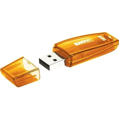 Image de Emtec C410 lecteur USB flash 128 Go Type A 2.0 Orange Lecteurs (128 Go, A, 2.0, Casquette, Orange)