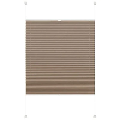 Image de Deco Company Gardinia Clipser, Opaque, Kit de Montage Inclus, Store plissé à 2 Rails EASYFIX, Beige, 55 x 130 cm, Polyester