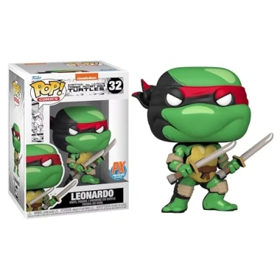Image de TMNT Pop Comics Figurine Leonardo PX en Vinyle avec Chase