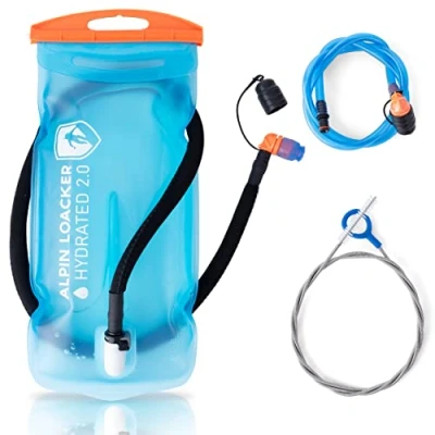 Image de Alpin Loacker poche d&#039;hydratation d&#039;extérieur avec tuyau pour le sport et l&#039;extérieur I à eau super légère &amp; la randonnée Système sans BPA