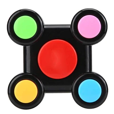 Image de Jeu De Mémoire Jouet Casse tête Puzzle Machine LED Effet D&#039;action Et Réflexe Formation Main Cerveau Coordination Cadeau Éducatif pour Tout Petits (Double main)