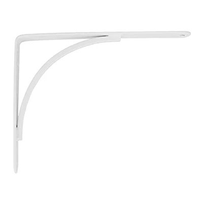 Image de Amig Équerre d&#039;étagère Murale Console pour étagère Support en Acier Coleur: Blanc Dimensions: 200 x 150 Poids Max.: 75 kg