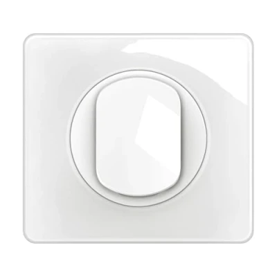 Image de LEGRAND Interrupteur Simple ou Va et vient + Plaque Céliane 10A Commande d&#039;Eclairage Complète Prêt à Installer Blanc