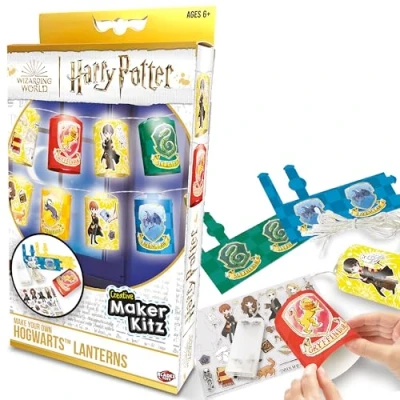 Image de BLADEZ Lanternes Harry Potter, créez vos propres guirlandes lumineuses, ensemble d&#039;activités sous licence, travaux manuels pour enfants, lumières et autocollants inclus, Creative Maker Kitz Toyz