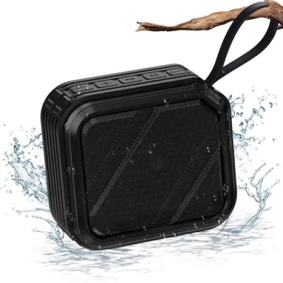 Image de JYX Haut Parleur Bluetooth, Enceinte Bluetooth Portable, sans Fil, IPX4 Étanche, Appairage TWS, Port Bluetooth/USB/TF Carte/AUX, pour Soirées Plage/Randonnées/Voyage,Noir
