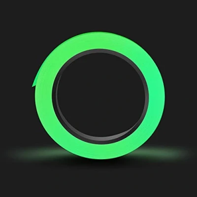 Image de Bande Fluorescente Amovible Lumineux Phosphorescent Ruban Adhésif Autocollant 15mm x 10m Imperméable à l&#039;eau Glow in The Dark Tape pour Scène Escaliers