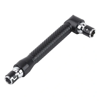 Image de Clé à douille hexagonale en L 1/4 pouce Double tête Tournevis angle droit Outil main