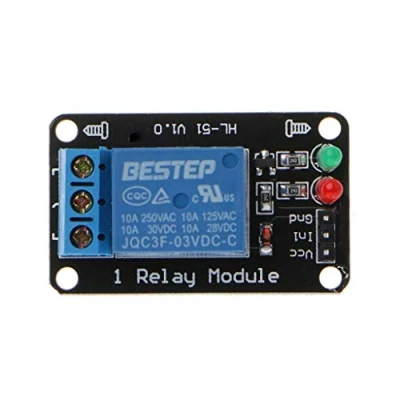 Image de Buwei Module de Relais 1PCS 1 Canal 3V Prise Vue Bas Niveau 3.3V avec Lampe