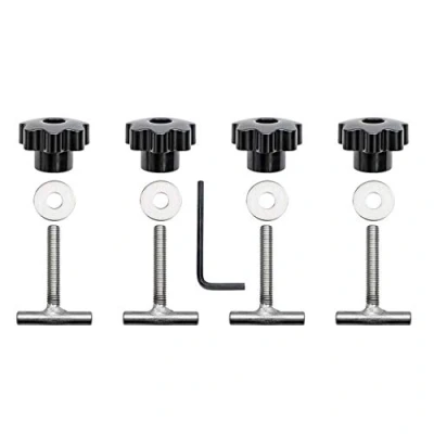 Image de Bottam Vis de Fixation Multiflexboard Rail Verrouillage en Acier Inoxydable 50Mm pour T5 T6 Transporter Multivan noir &amp; argent
