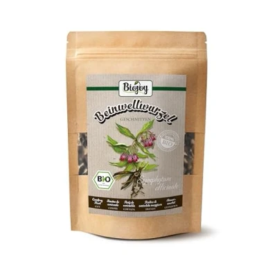Image de Biojoy Thé de Racine consoude BIO (100 g), séché et coupé (Symphytum officinale)