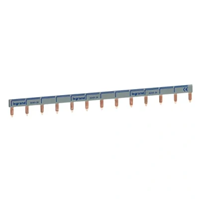 Image de Legrand 404926E Peigne d&#039;alimentation, distributeur, unipolaire 13 modules, 1 phase, phase neutre, grande capacité, blanc