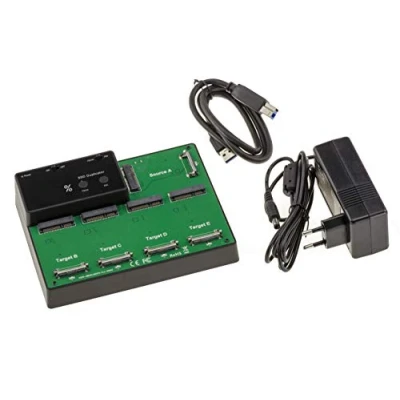Image de Docking Station. Dock pour 5 SSD mSATA Liaison USB3.0 avec Fonction CLONAGE. Alimentation Externe USB 5GB