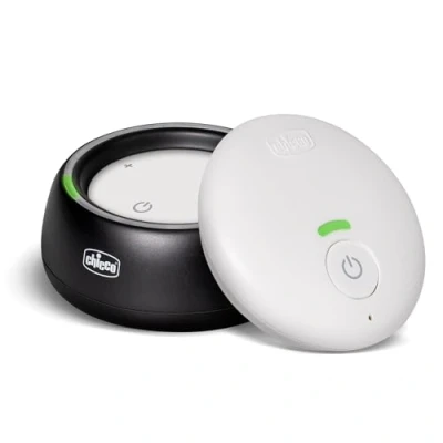 Image de Chicco Ecoute Bébé Babyphone Audio, Longue Portée de 300 m avec Technologie DECT et Lumières LED Colorées, Activation Vocale, Mode Éco Intelligent, Pile Durée, Microphone Sensible