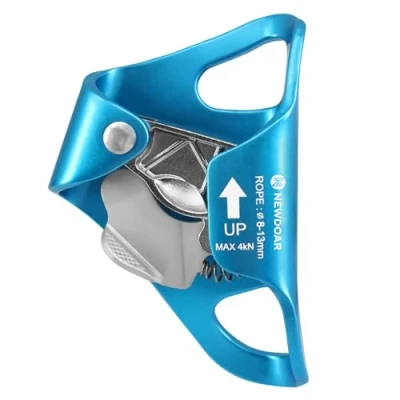 Image de NewDoar Ascenseur de poitrine d&#039;escalade abdominale pour corde verticale escalade pince certifiée CE 8 13 MM Bleu