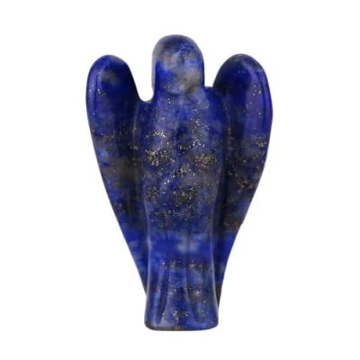 Image de Morella Pierre avec ange gardien lapis lazuli 3,5 cm dans une pochette en velours