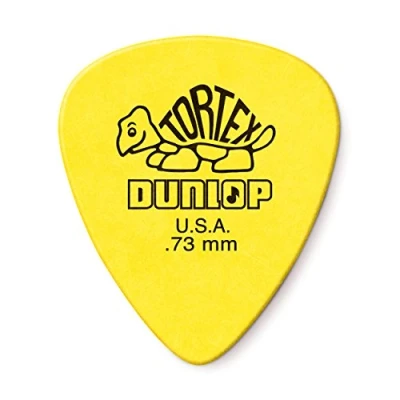 Image de Dunlop Tortex Lot de 24 médiators standard Jaune 0,73 mm