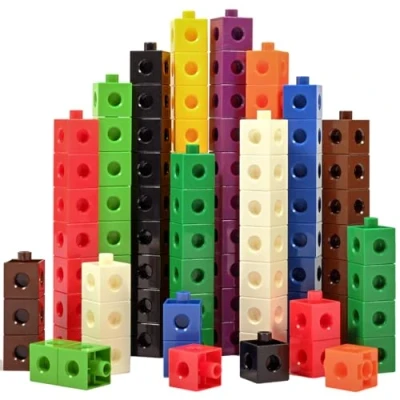 Image de edxeducation Linking Cubes Lot de 100 à connecter et Compter pour Construire calculer Enfants d&#039;âge préscolaire Primaire