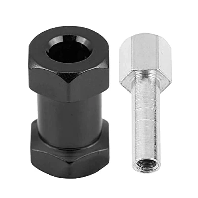 Image de 4pcs RC Hex adaptateur de moyeu roue en métal pour D90 AX10 CC01 SCX10 F350 Crawler( 20mm Noir)