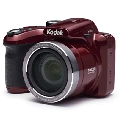 Image de KODAK Pixpro AZ401 Appareil Photo Bridge Numérique 16 Mpixels, Enregistrement vidéo, Grand angle 24 mm, Ecran LCD 7,6 cm, Panorama 180 Rouge