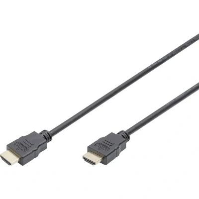 Image de DIGITUS HDMI High Speed Ethernet Typ A SST/St 2m Full HD Noir