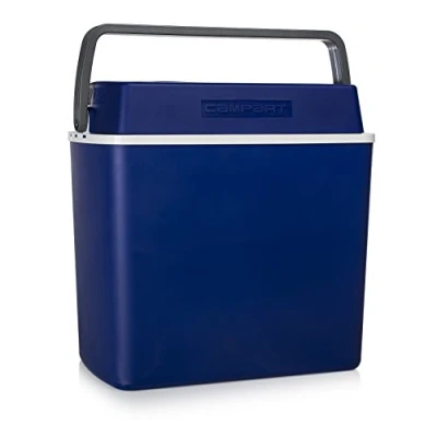 Image de Glacière électrique portable Campart, 22L et 12V, 16C en dessous de la température ambiante, Bleu, 25,6 x 41 40,1 cm
