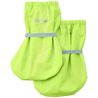 Image de Playshoes Bottes de pluie Avec Doublure En Polaire Mixte Enfant, Jaune Fluo, 18 EU