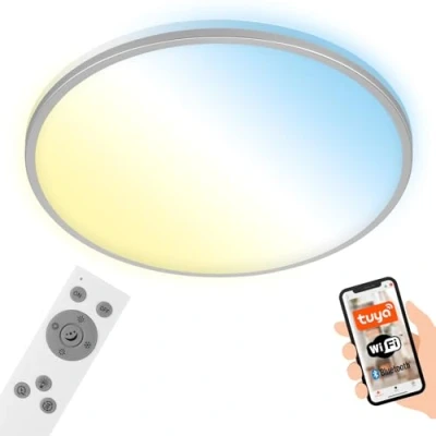Image de Briloner Plafonnier LED Ivy S, intensité variable, CCT, Ø 49 cm