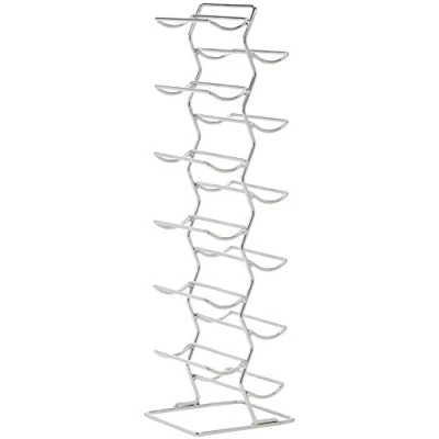 Image de Amazon Basics Casier à bouteilles Style moderne 12 Chromé, Taille L