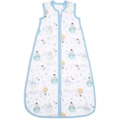 Image de aden + anais Essentials Gigoteuse légère pour bébé en Mousseline de 100% Coton 1 TOG, Garçon &amp; Fille, 18 36 Mois, 105cm x 37cm, Largeur Poitrine 38cm, du Bas 61cm, Imprimé Space Explorers