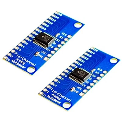 Image de 2pcs CD74HC4067 16 Channel Analog Digital Multiplexer Breakout Board Module de multiplexage numérique analogique 2 canaux pour Arduino Rasperry Pi