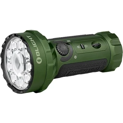 Image de OLIGHT Marauder Mini Lampe Torche LED Ultra Puissante, 7000 Lumens Rechargeable RVB de Poche Tactique Militaire Puissante avec Projecteur et Diffuseur, IPX8 Étanche pour Camping(OD Vert)