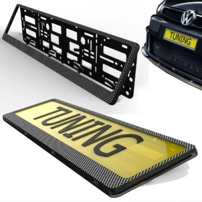 Image de Support pour plaques d’immatriculation TAPORT®, cadre compatible avec tous les styles
