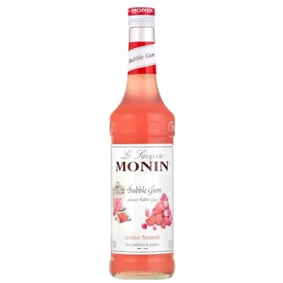 Image de MONIN Sirop de Bubble Gum pour Cocktail, Milkshake et Lait Aromatisé Arômes Naturels 70cl